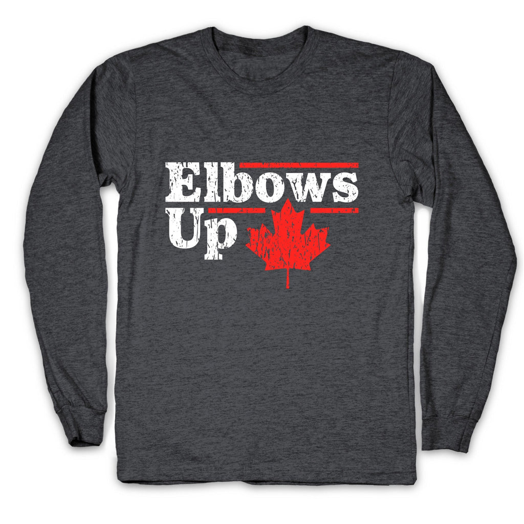 Elbows Up Canada Leaf Longsleeve Tee Unisex