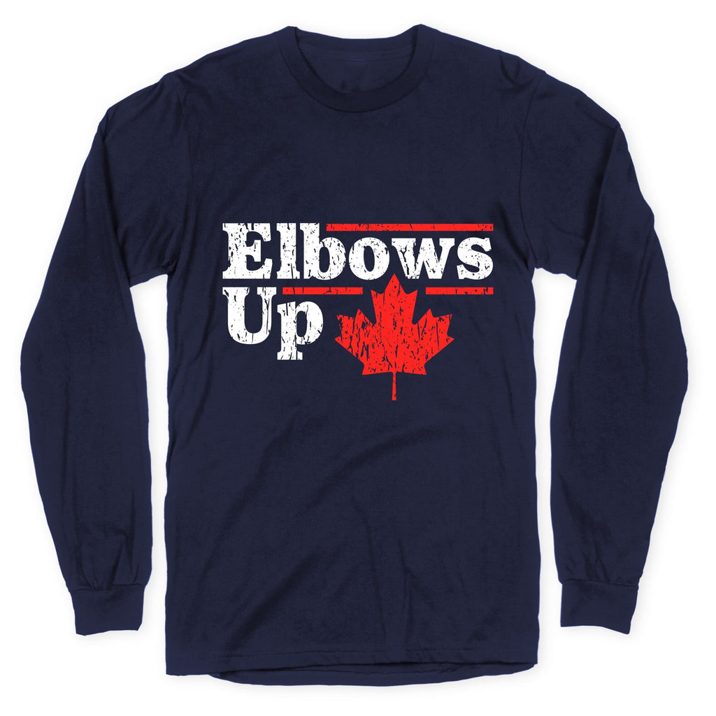 Elbows Up Canada Leaf Longsleeve Tee Unisex