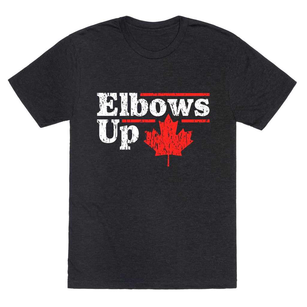 Elbows Up Canada Leaf Unisex Triblend Tee Unisex