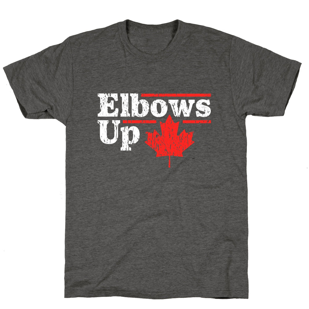 Elbows Up Canada Leaf Unisex Triblend Tee Unisex