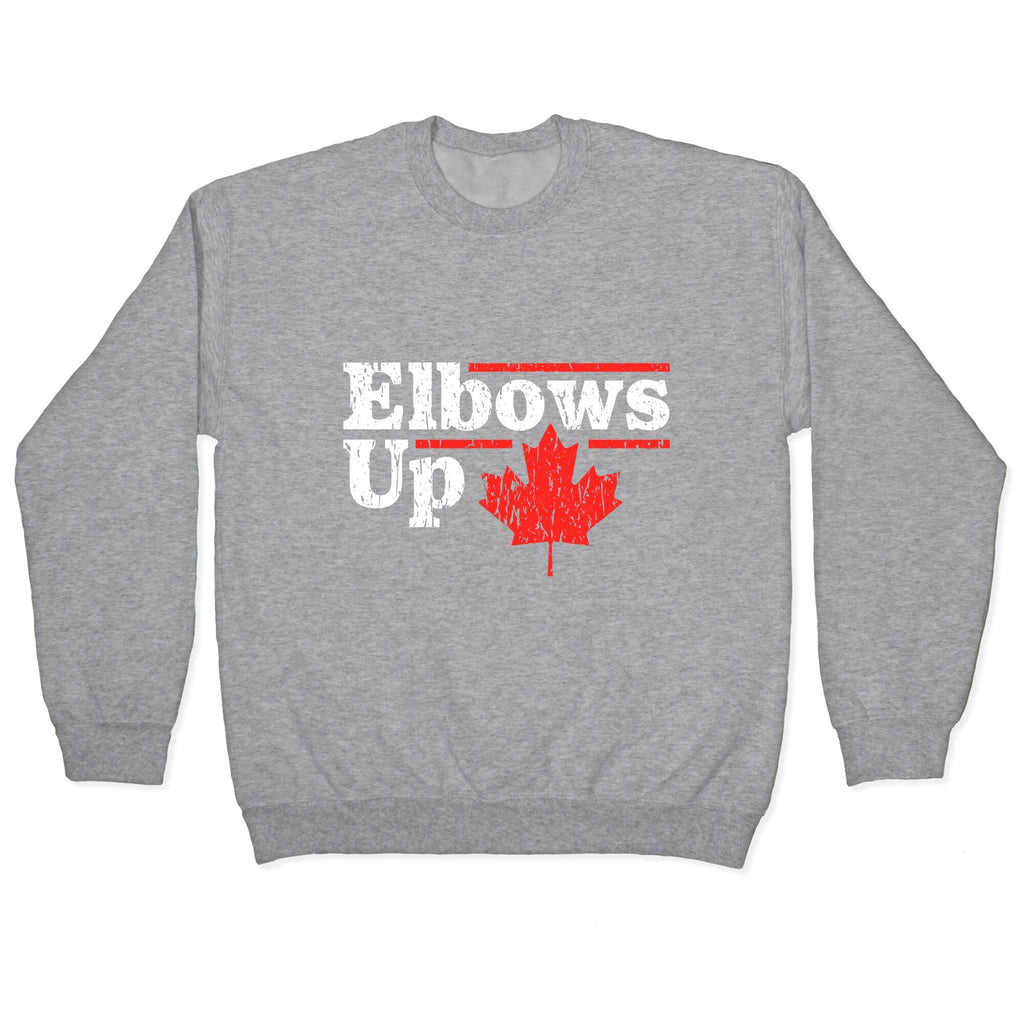 Elbows Up Canada Leaf Crewneck Unisex