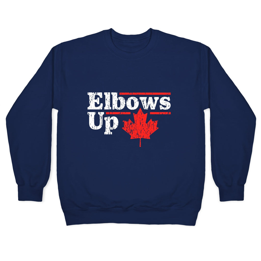 Elbows Up Canada Leaf Crewneck Unisex
