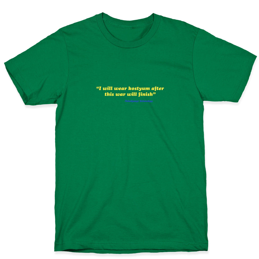 Zelensky Costume Quote Unisex