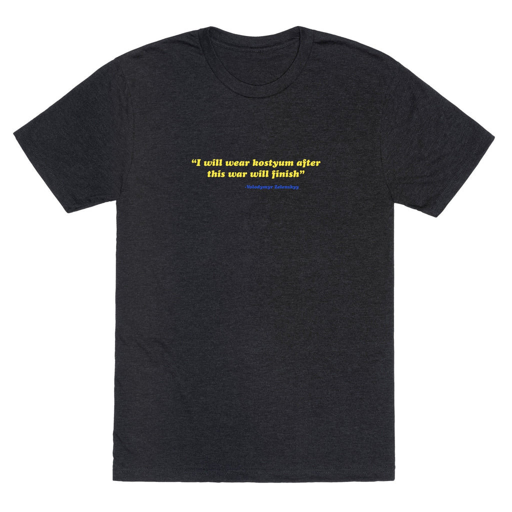 Zelensky Costume Quote Unisex Triblend Tee Unisex