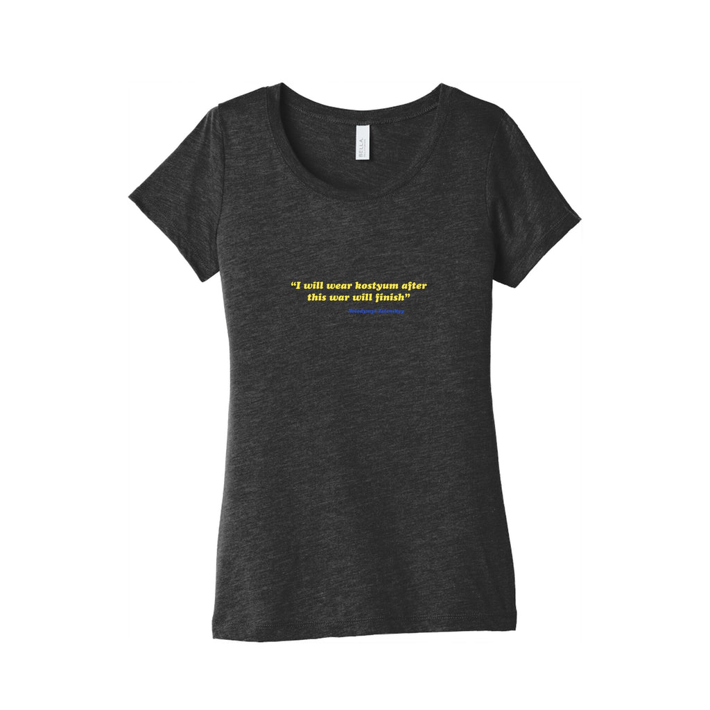 Zelensky Costume Quote Womens Triblend Tee Unisex