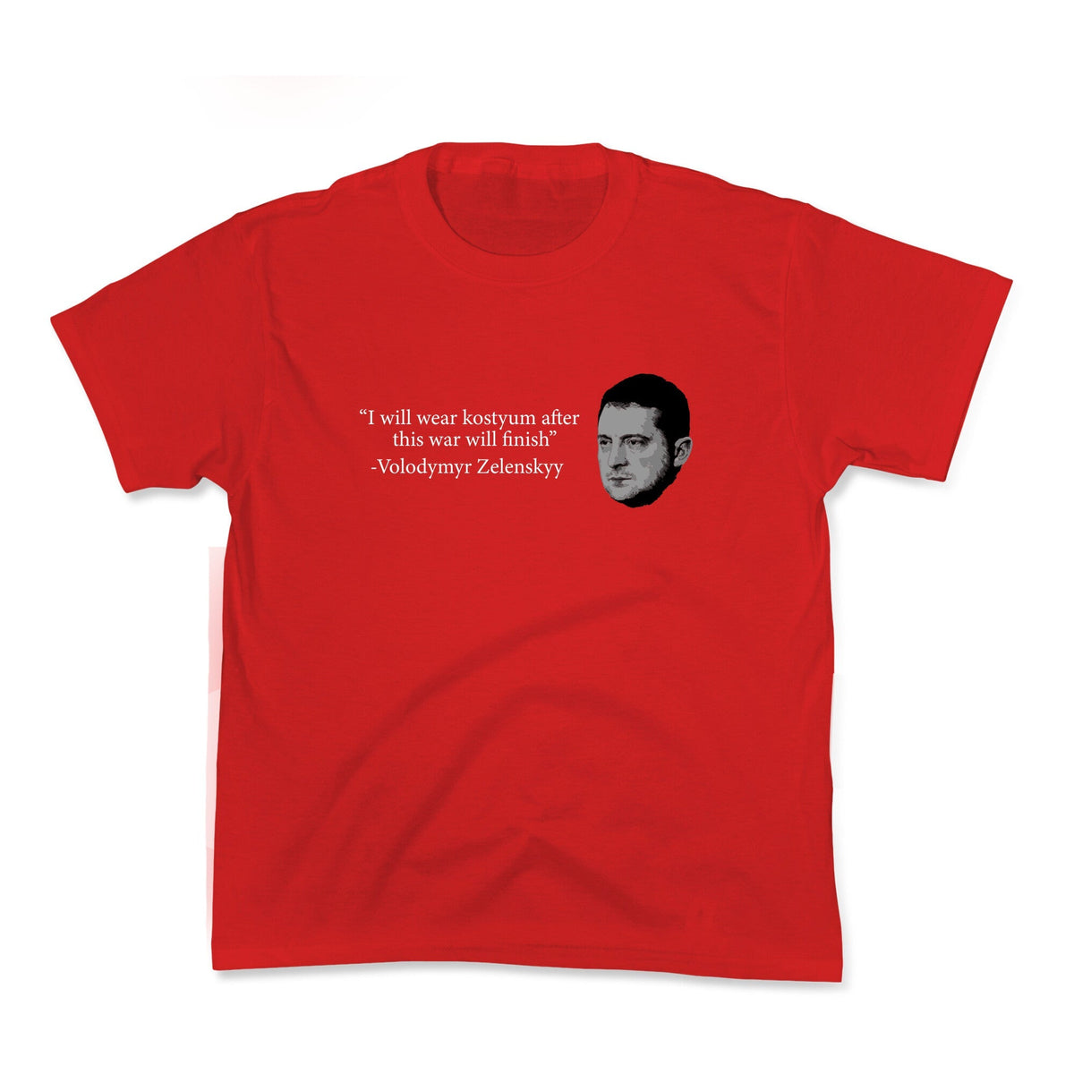 Zelensky Trump Costume Quote Kids Tee Unisex