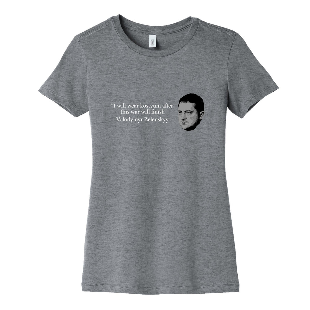 Zelensky Trump Costume Quote Womens Cotton Tee Unisex