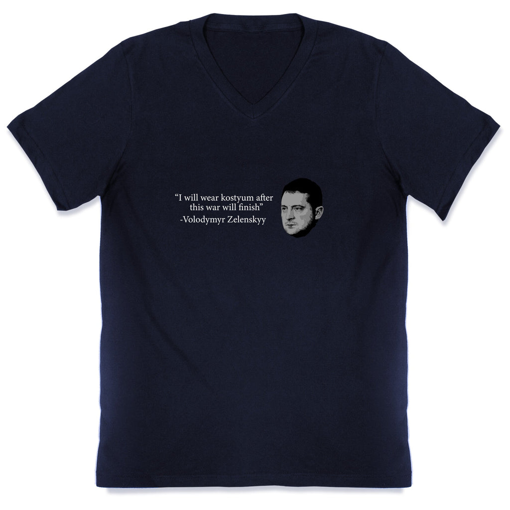 Zelensky Trump Costume Quote V-Neck Unisex