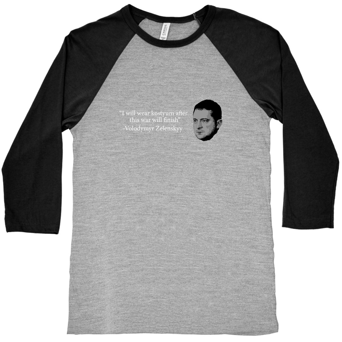 Zelensky Trump Costume Quote Baseball Tee Unisex
