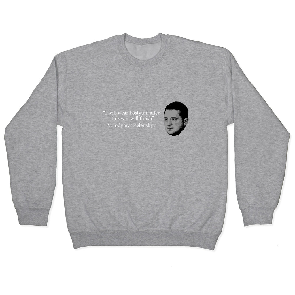 Zelensky Trump Costume Quote Crewneck Unisex