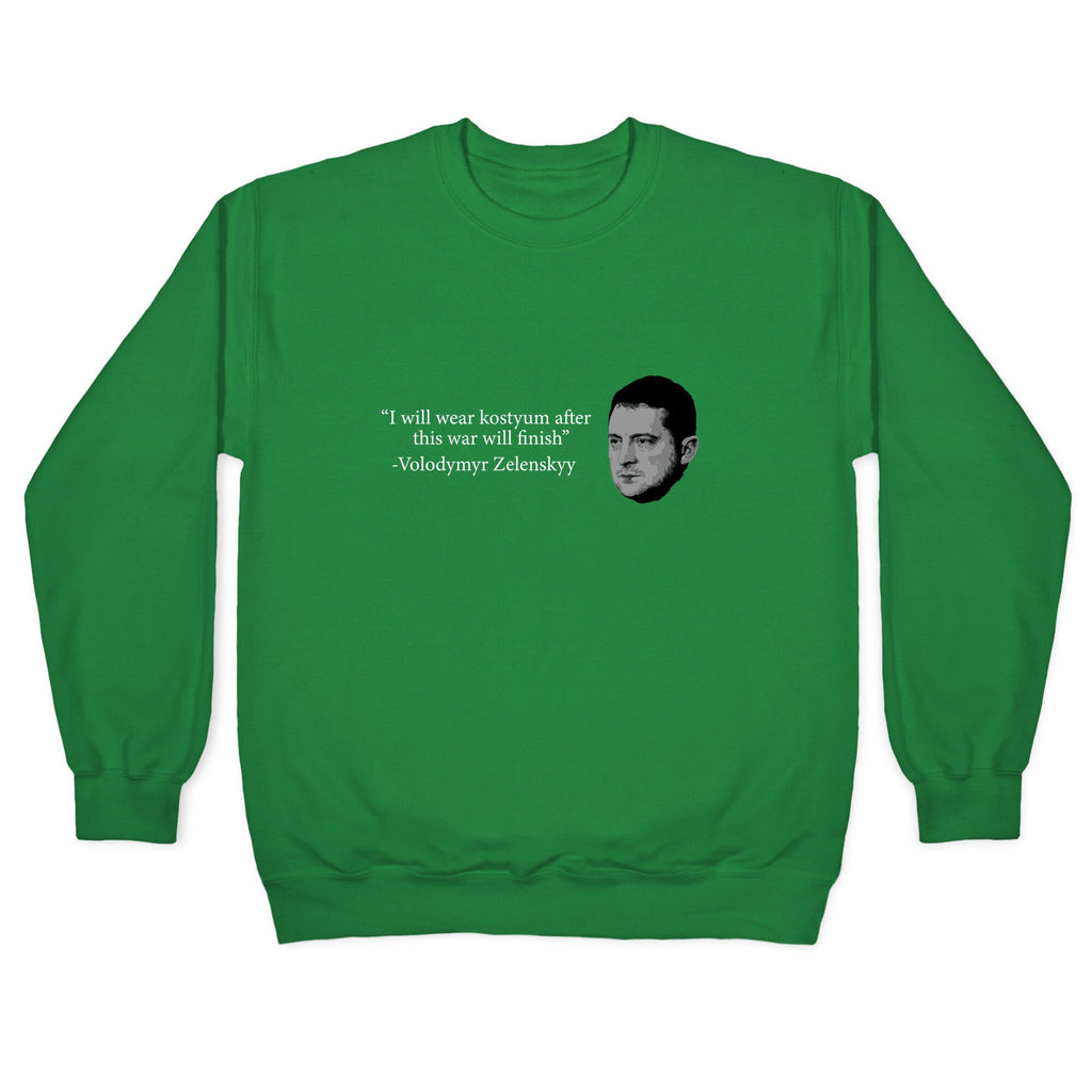 Zelensky Trump Costume Quote Crewneck Unisex