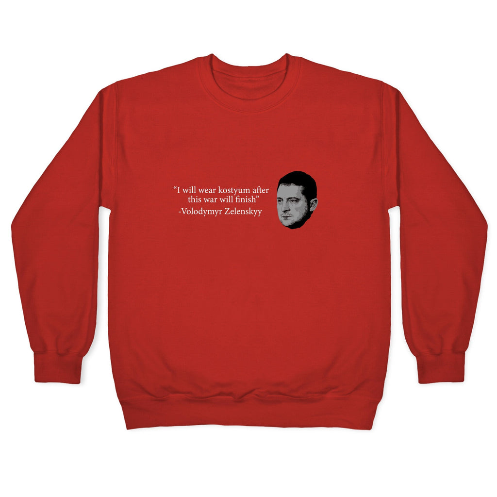 Zelensky Trump Costume Quote Crewneck Unisex