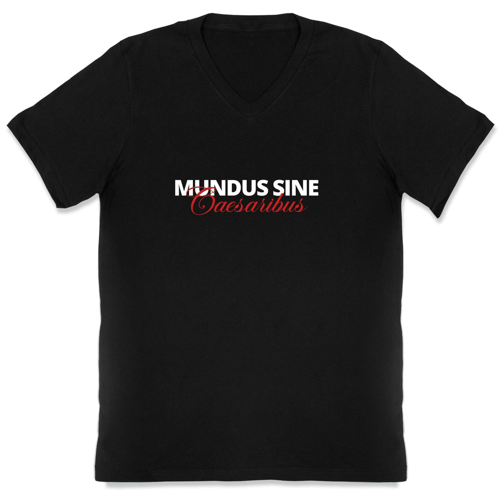 Mundus Sine Caesaribus CEO Quote V-Neck Unisex