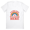 Everyone Is Welcome Here Rainbow V-Neck Unisex