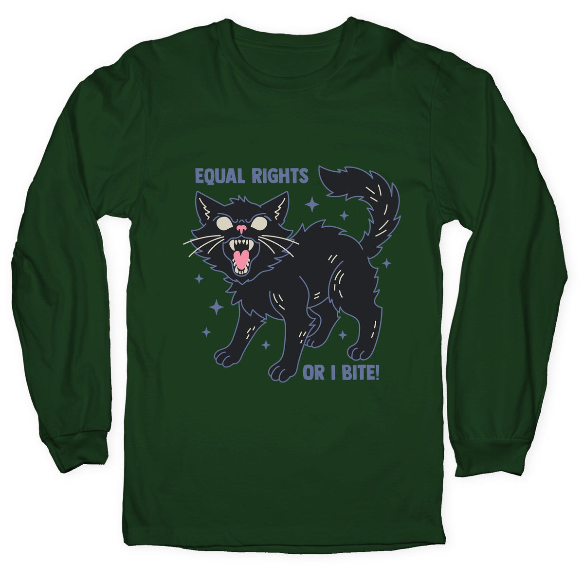 Equal Rights or I Bite Longsleeve Tee Unisex