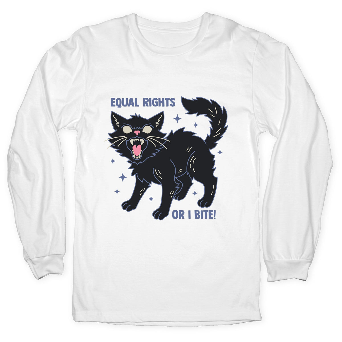 Equal Rights or I Bite Longsleeve Tee Unisex