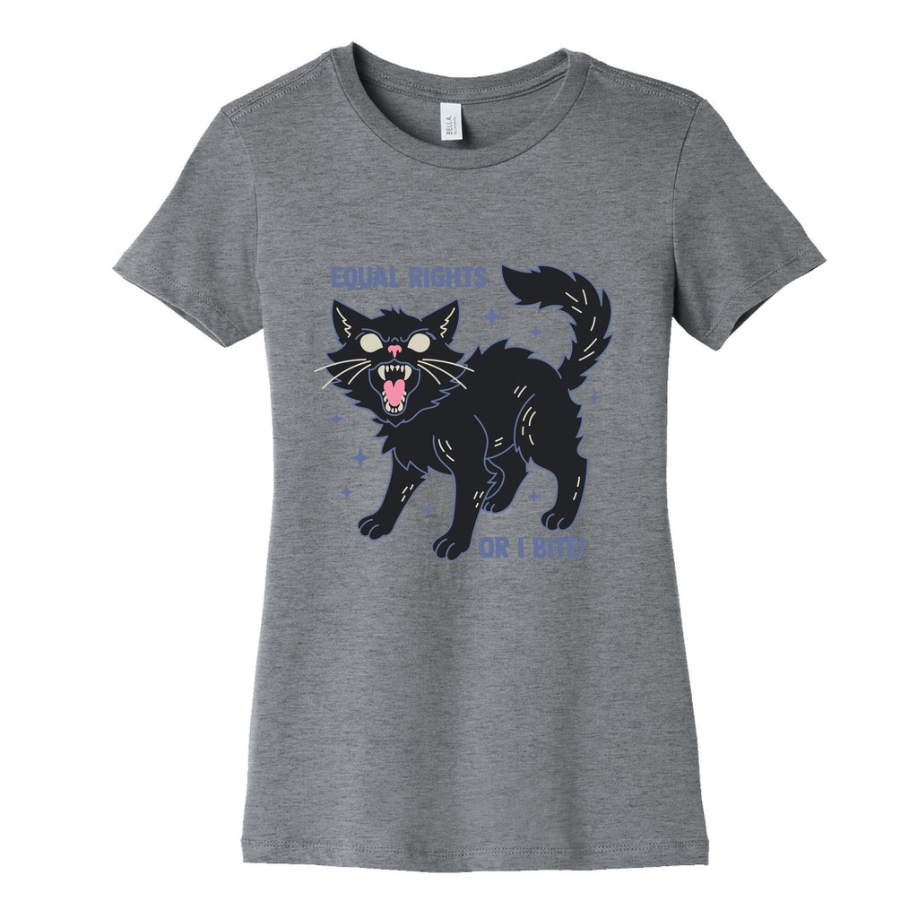 Equal Rights or I Bite Womens Cotton Tee Unisex