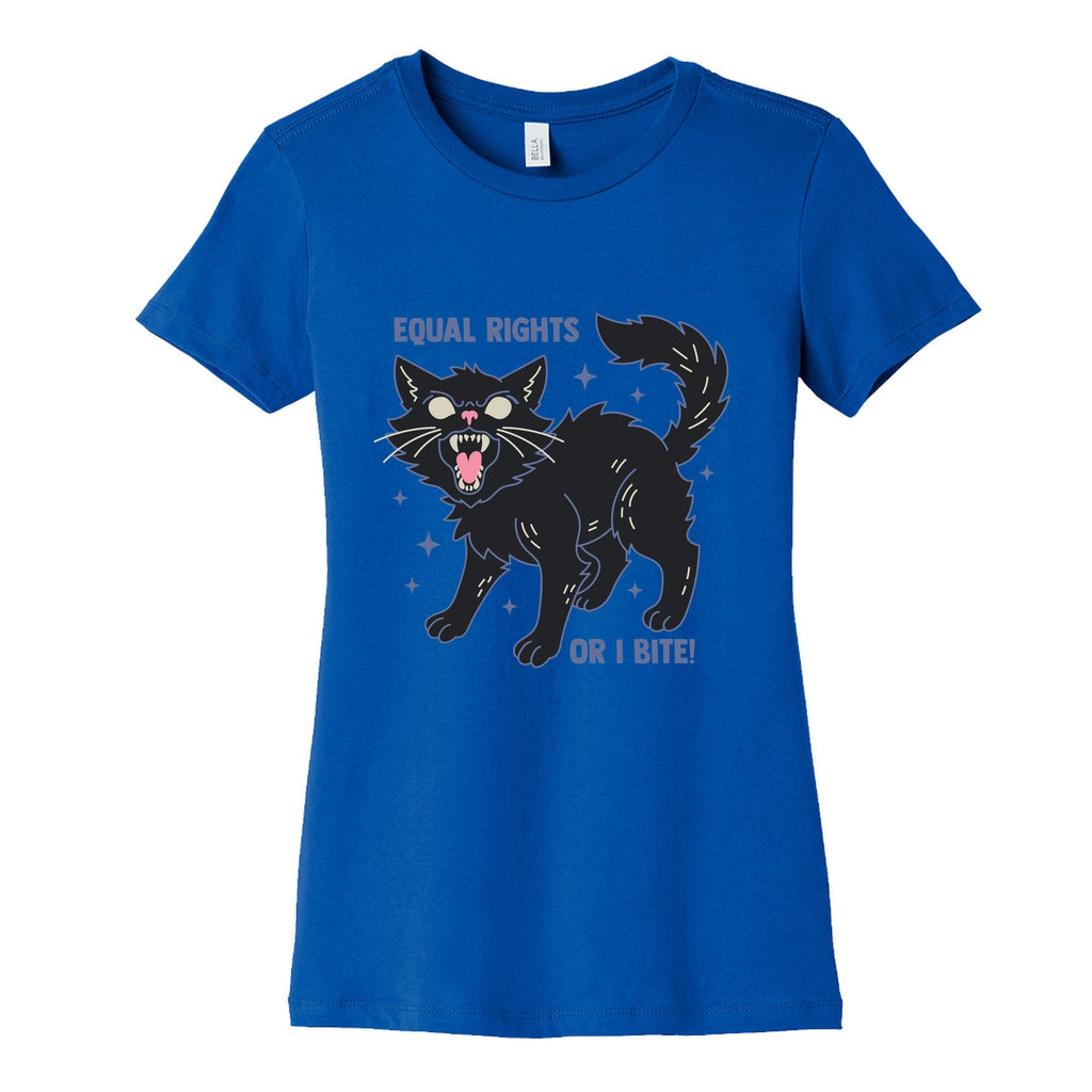 Equal Rights or I Bite Womens Cotton Tee Unisex