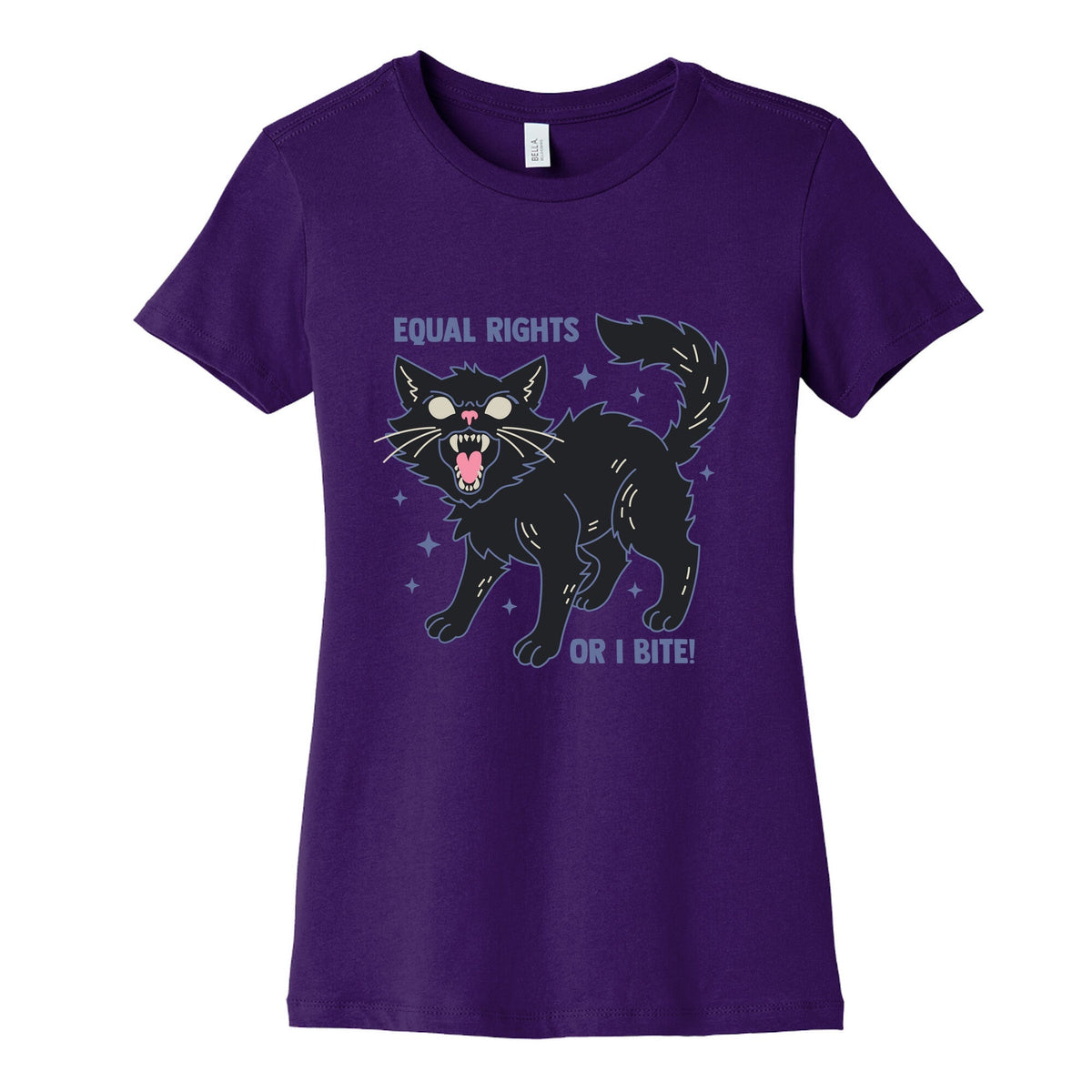 Equal Rights or I Bite Womens Cotton Tee Unisex
