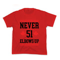 Elbows Up Never 51 Kids Tee Unisex