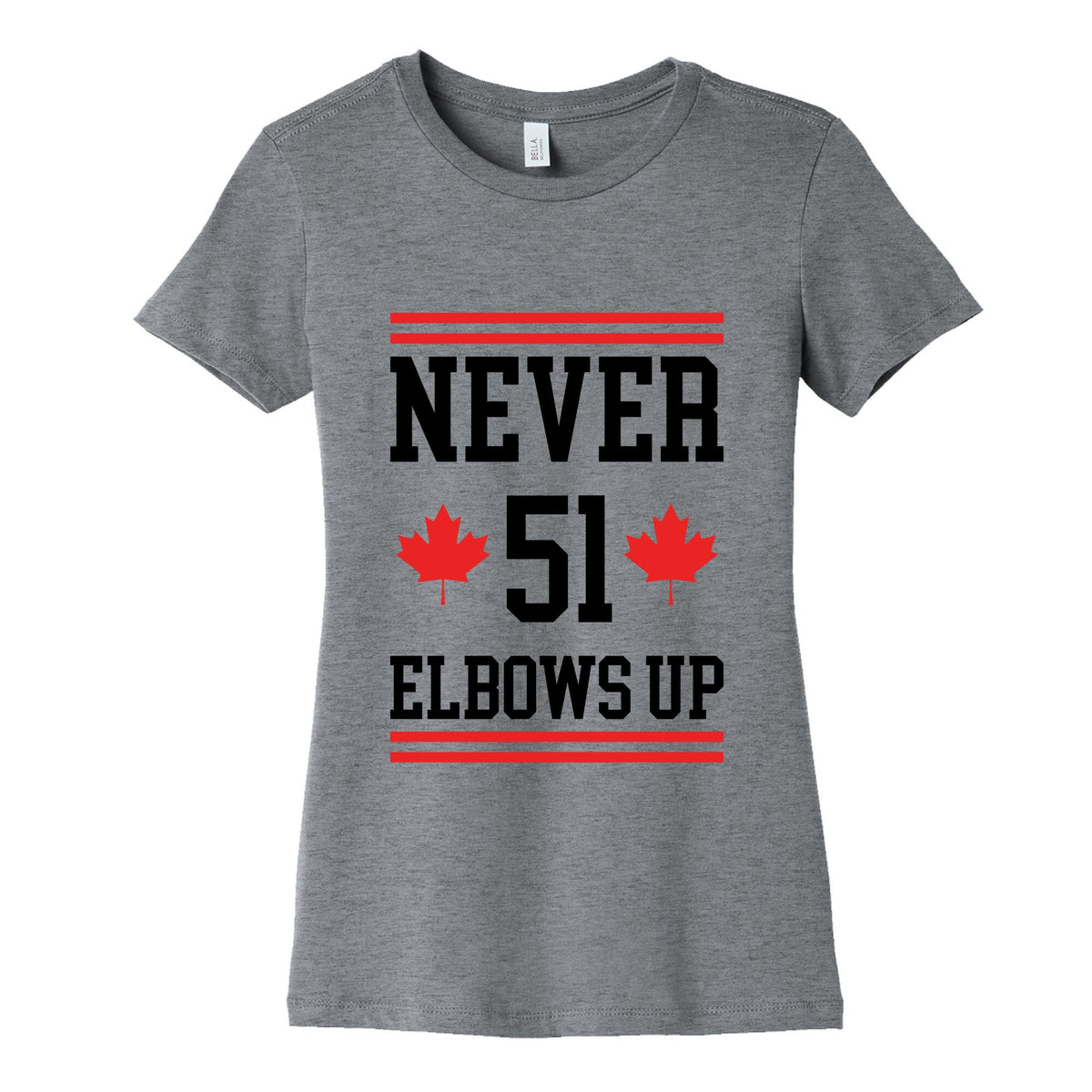 Elbows Up Never 51 Womens Cotton Tee Unisex