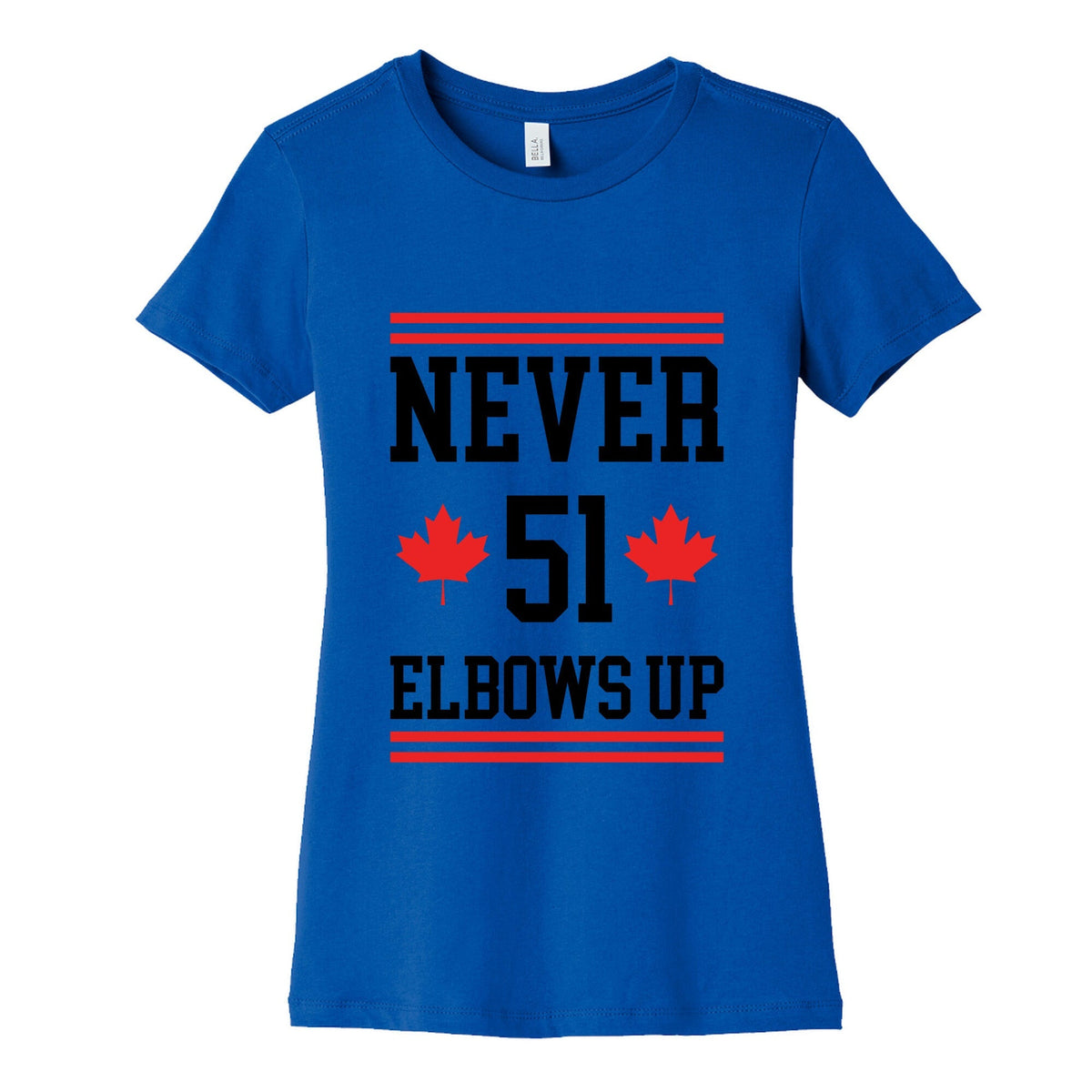 Elbows Up Never 51 Womens Cotton Tee Unisex