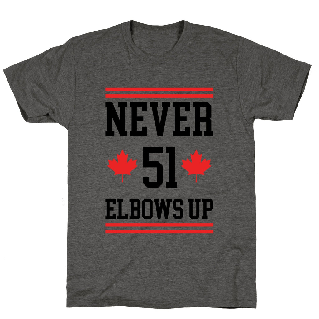 Elbows Up Never 51 Unisex Triblend Tee Unisex