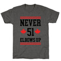 Elbows Up Never 51 Unisex Triblend Tee Unisex
