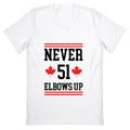 Elbows Up Never 51 V-Neck Unisex