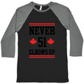 Elbows Up Never 51 Baseball Tee Unisex