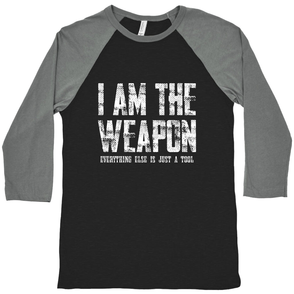 I Am The Weapon Baseball Tee Unisex