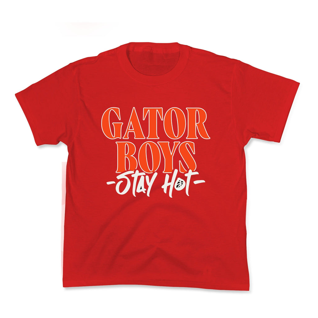 Gator Boys Stay Hot Florida Basketball Kids Tee Unisex