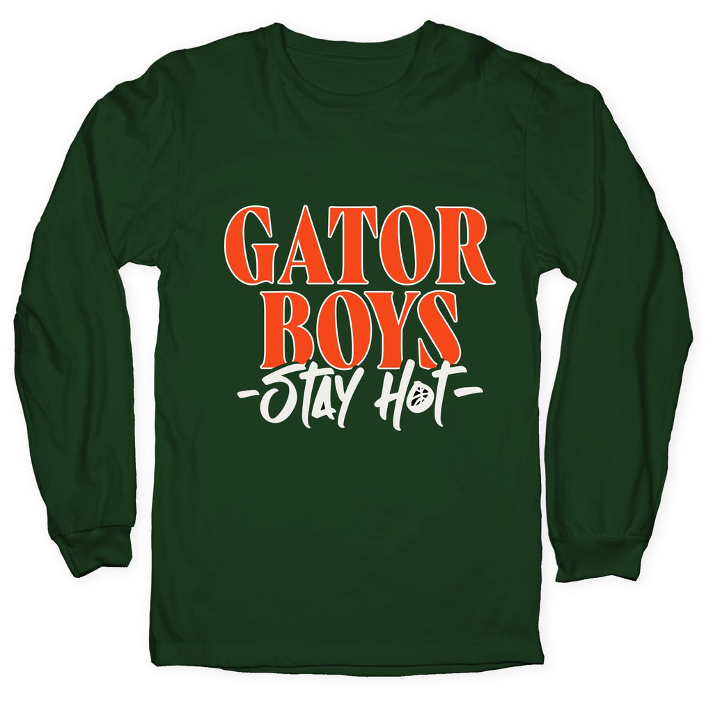Gator Boys Stay Hot Florida Basketball Longsleeve Tee Unisex