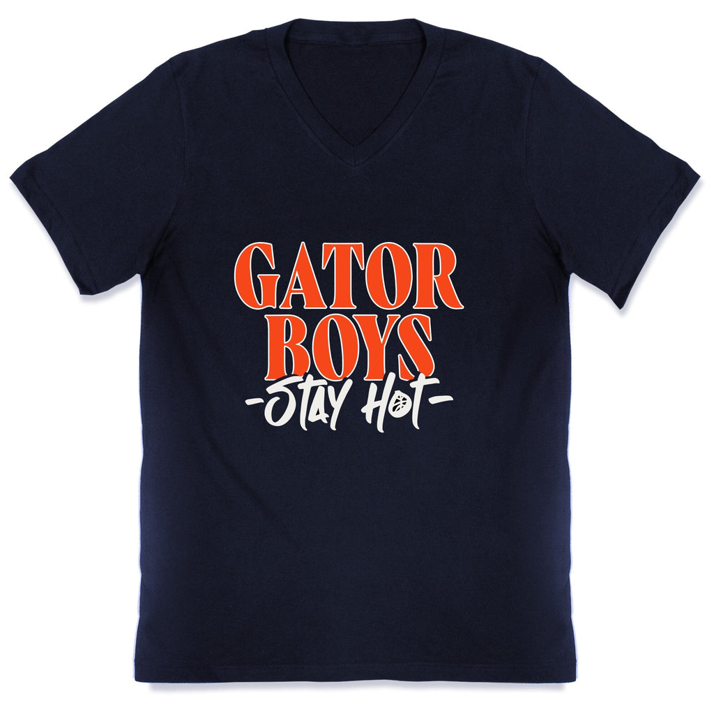 Gator Boys Stay Hot Florida Basketball V-Neck Unisex