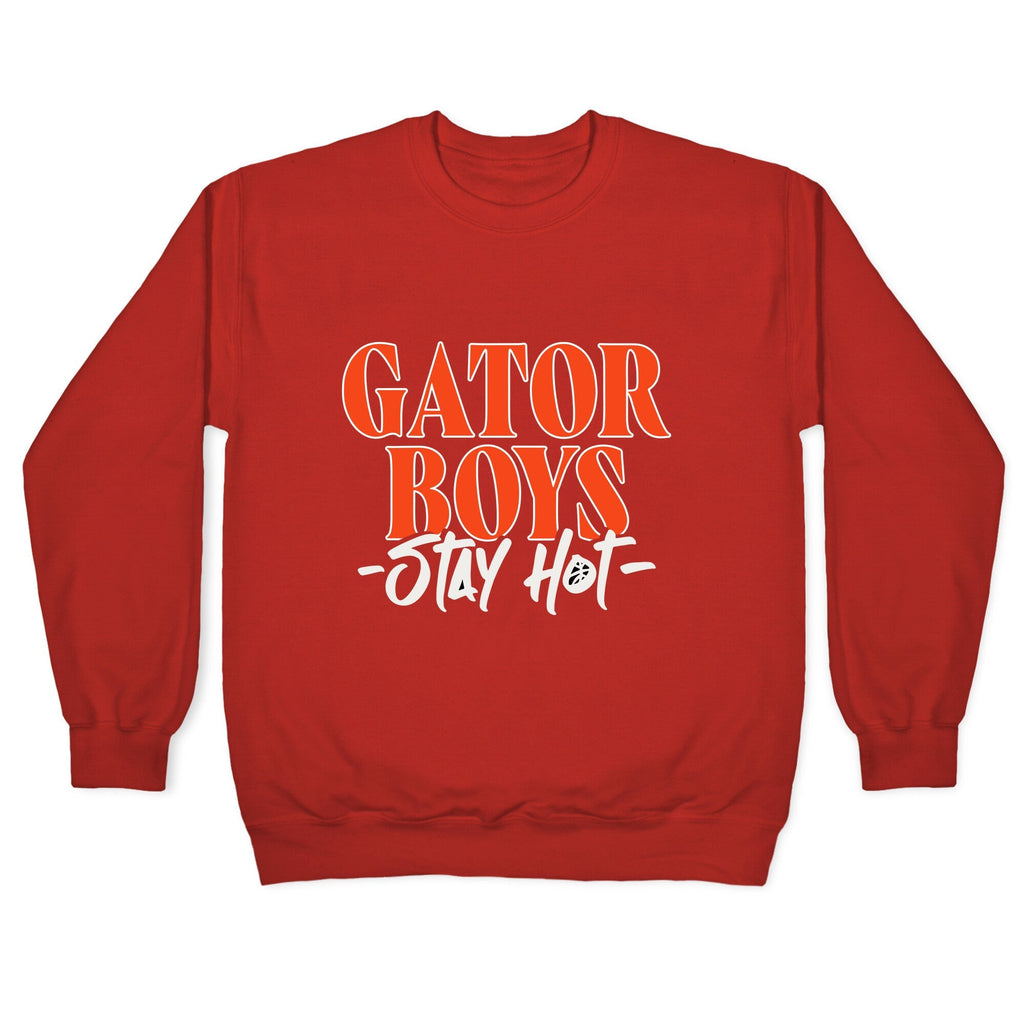 Gator Boys Stay Hot Florida Basketball Crewneck Unisex