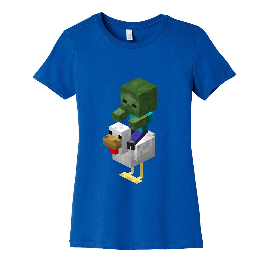 Chicken Jockey Womens Cotton Tee Unisex