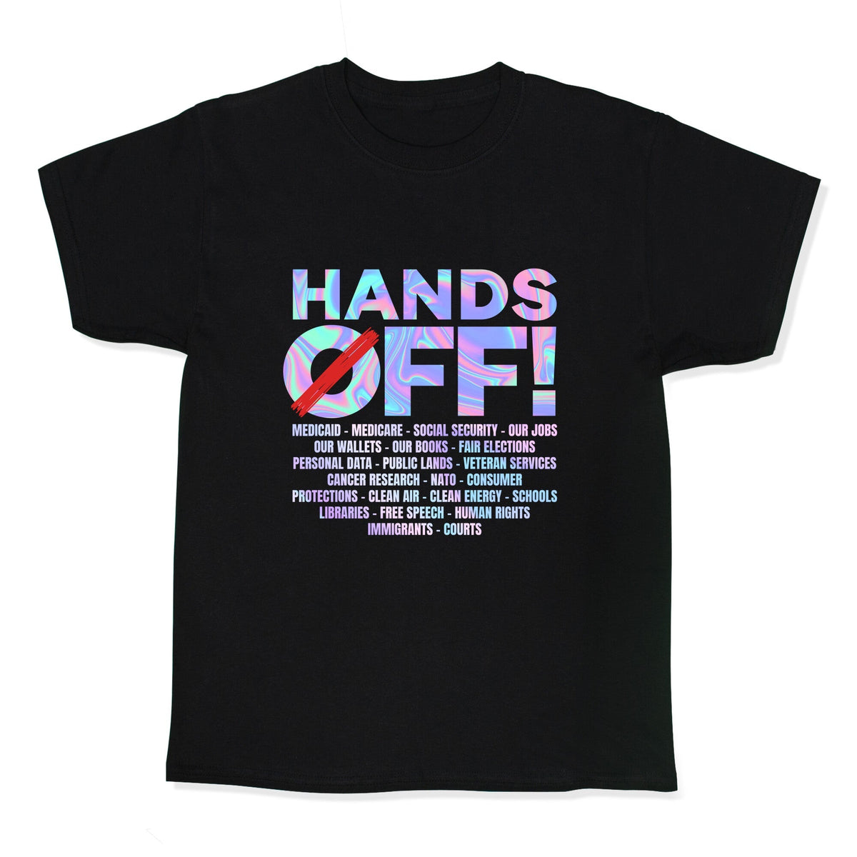 Hands Off Protest Kids Tee Unisex