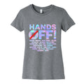 Hands Off Protest Womens Cotton Tee Unisex