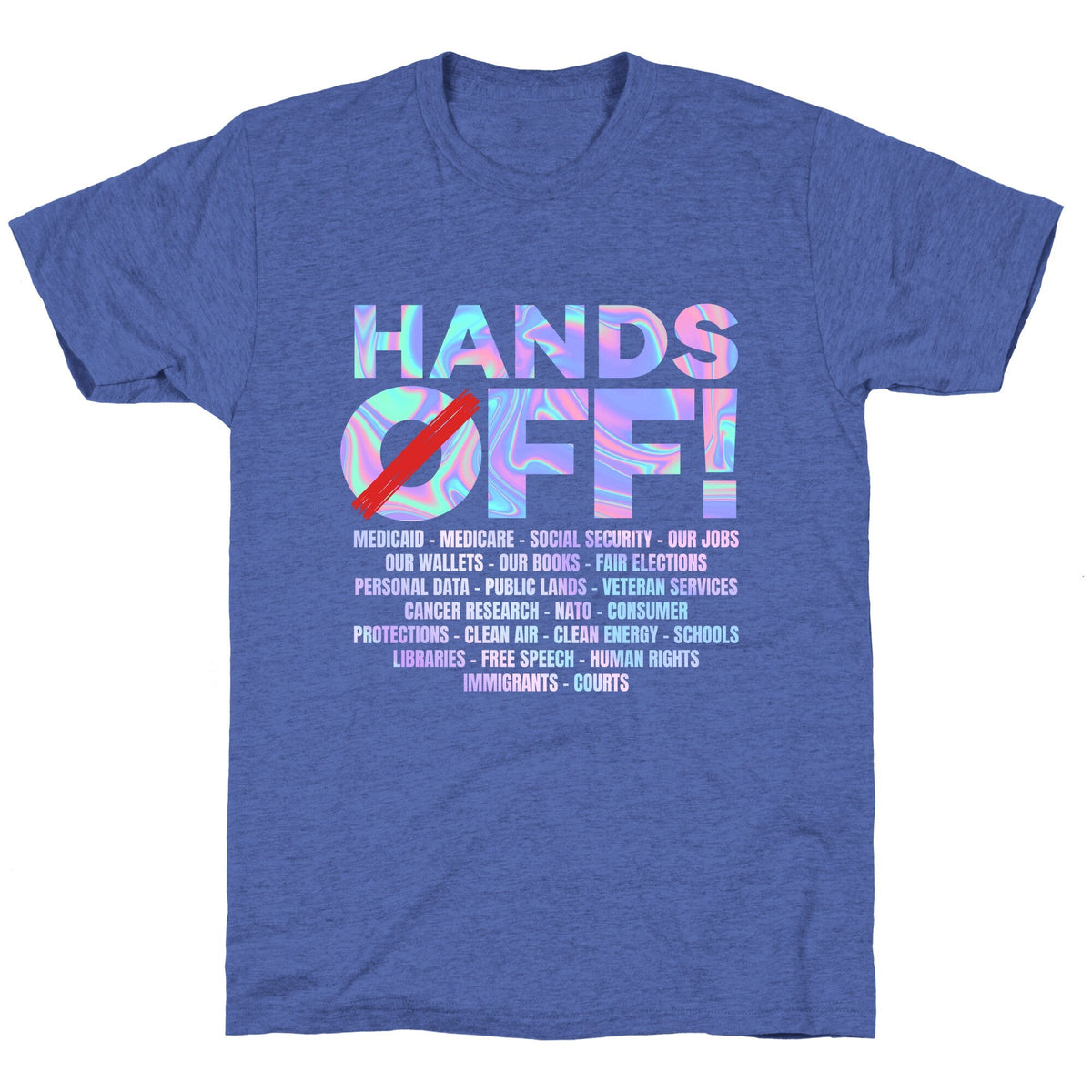 Hands Off Protest Unisex Triblend Tee Unisex
