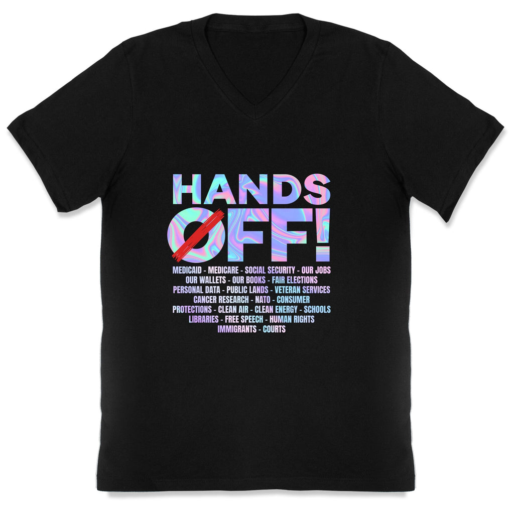 Hands Off Protest V-Neck Unisex