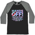 Hands Off Protest Baseball Tee Unisex