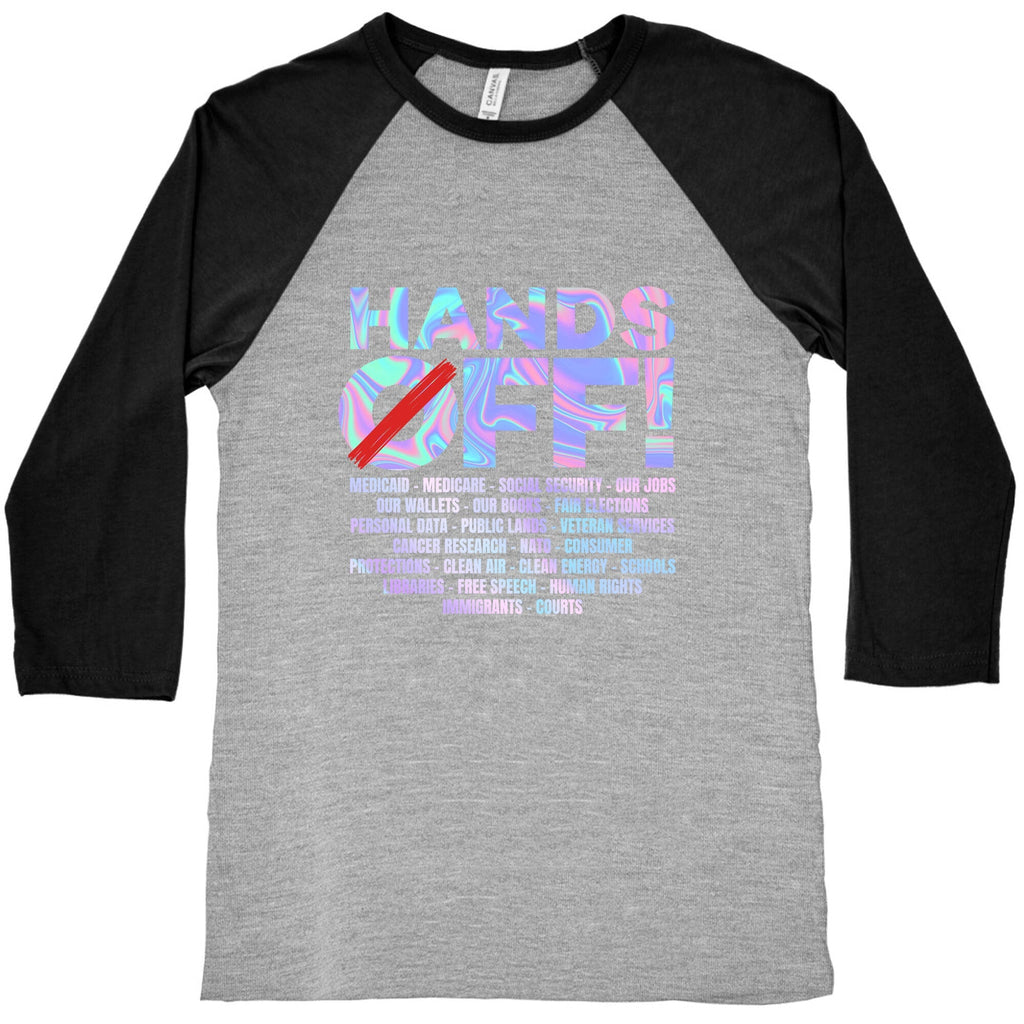 Hands Off Protest Baseball Tee Unisex