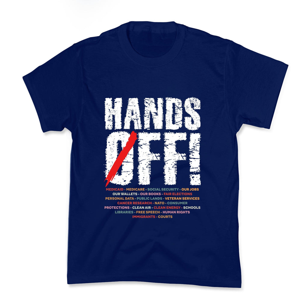 Hands Off Political Protest Kids Tee Unisex