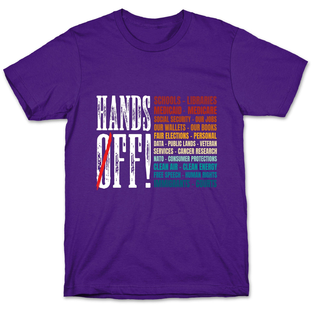 Hands Off Trump Protest Unisex