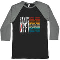 Hands Off Trump Protest Baseball Tee Unisex