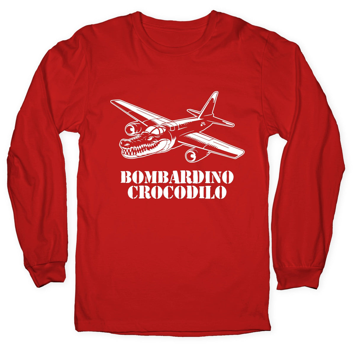 Bombardino Crocodilo Longsleeve Tee Unisex