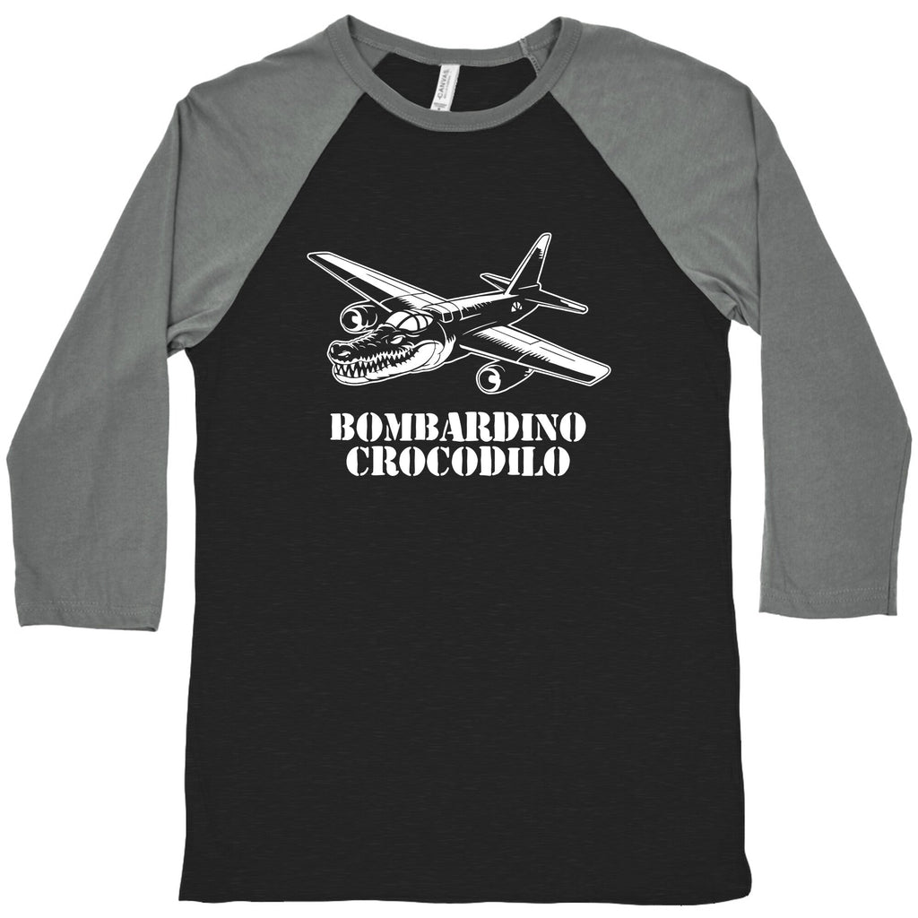 Bombardino Crocodilo Baseball Tee Unisex