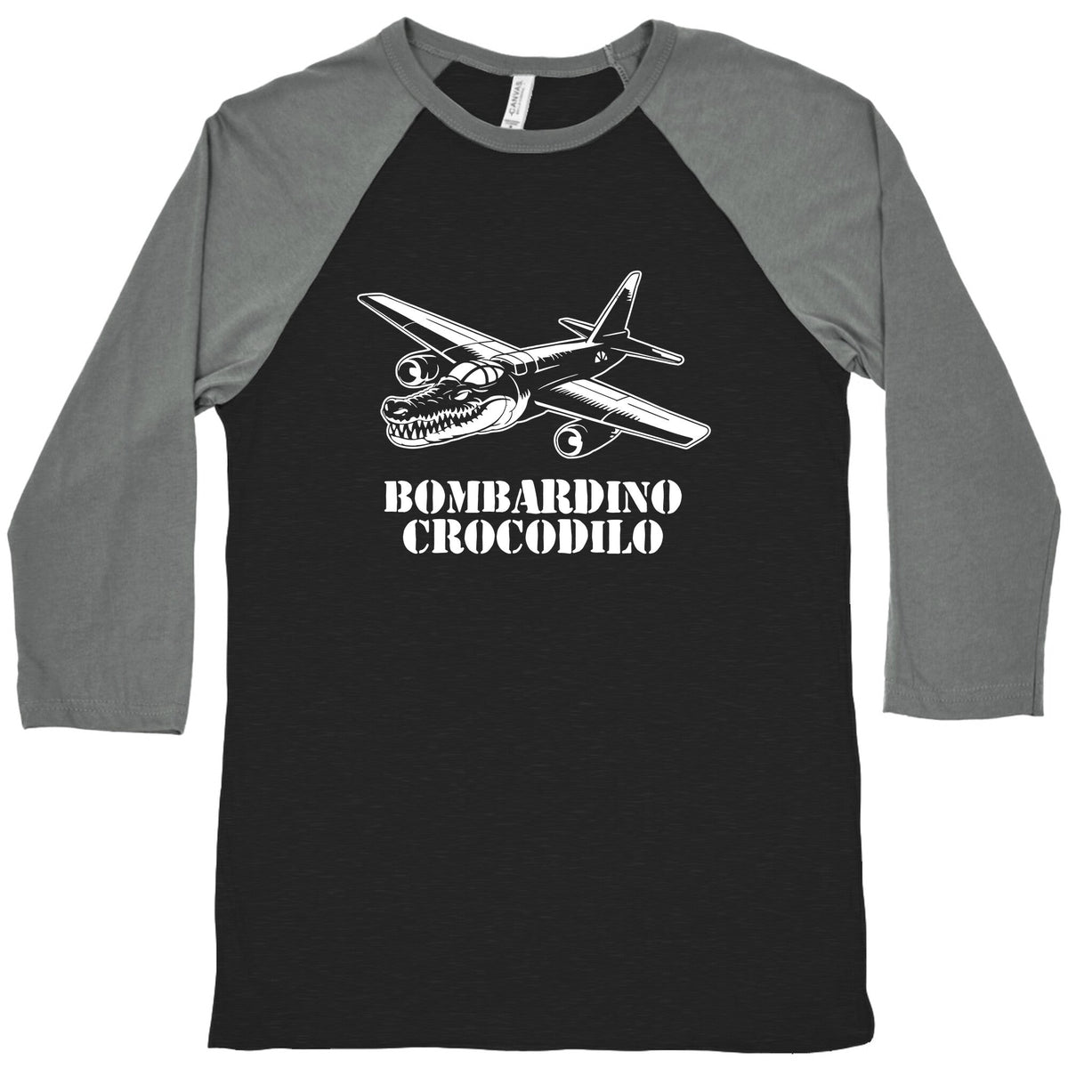 Bombardino Crocodilo Baseball Tee Unisex