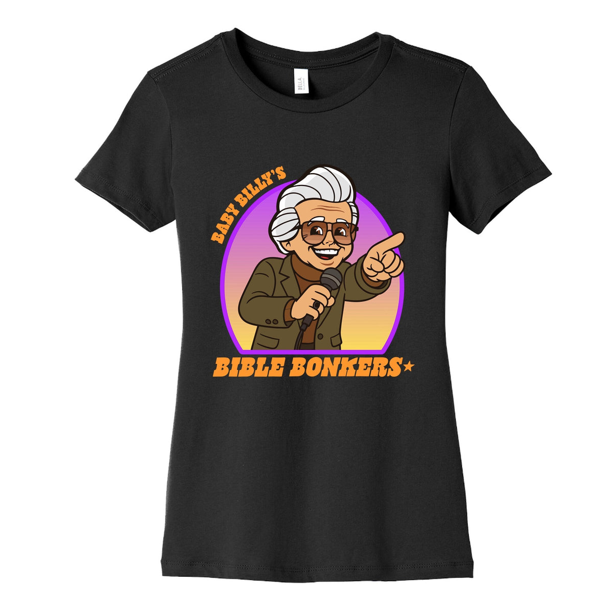 Baby Billy Bible Bonkers Womens Cotton Tee Unisex