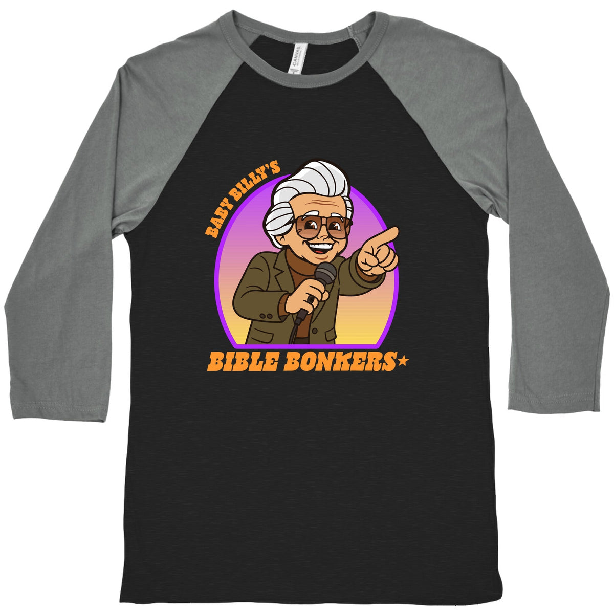 Baby Billy Bible Bonkers Baseball Tee Unisex